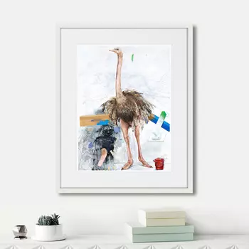 Картина Avestruz (42х52 см)