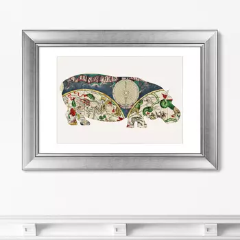 Картина Бегемот (50,5х70,5 см)