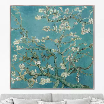 Картина Цветущие Ветки Миндаля (105х105 см)