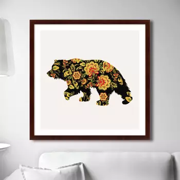 Картина Хозяин тайги, 2016г. (79х79 см)