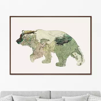 Картина Хозяин Тайги (75х105 см)