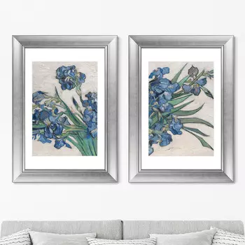 Картина Ирисы, 1890г. (50,5х70,5 см - 2 шт)