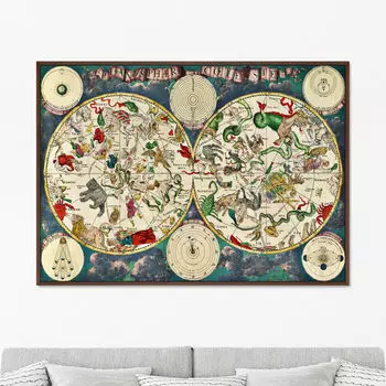 Картина Карта Созвездий (75х105 см)