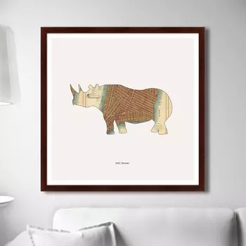 Картина Rhino (79х79 см)