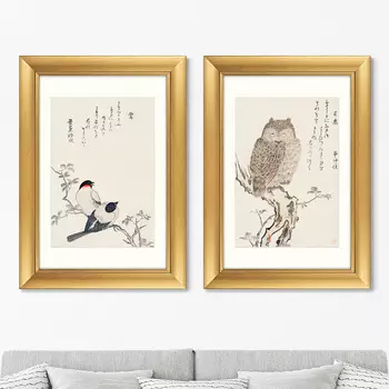 Картина Smart owl watching, 1793г. (50,5х70,5 см - 2 шт)