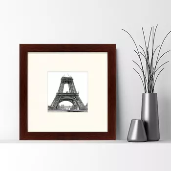 Картина Строительство Эйфелевой Башни (35х35 см)