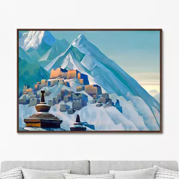 Картина Тибет. Гималаи. 1933г. (75х105 см)