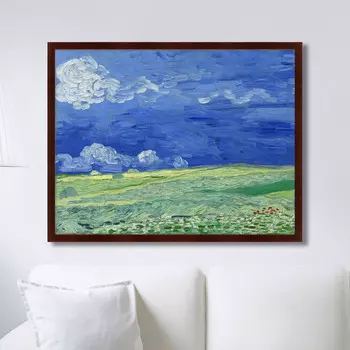 Картина Wheatfields under Thunderclouds, 1890г. (79х100 см)