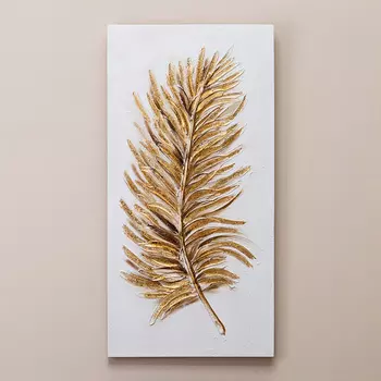 Картина Золотой лист (50х100х3 см)
