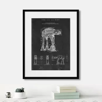 Картина Звездные войны, Шагающий слон, 2017г. (42х52 см)