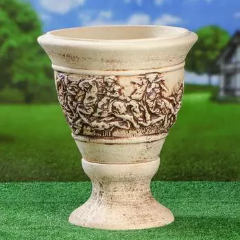 Кашпо Бокал Охота (43х43х34 см)