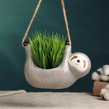 Кашпо Ленивец (15х11 см)