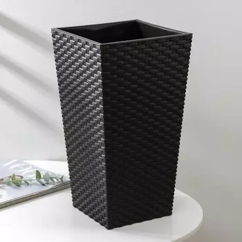 Кашпо Ротанг цвет: коричневый (20х20х36 см)