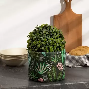 Кашпо текстильное Тропики (18х15х18 см)