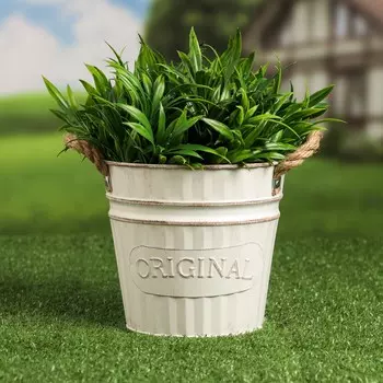 Кашпо Ведерко оригинальное в ассортименте (16х16х15 см)