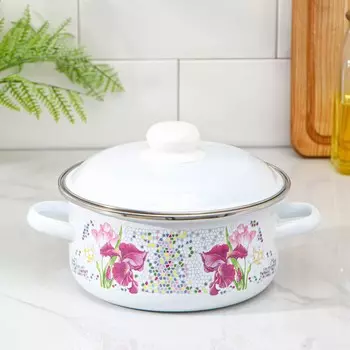 Кастрюля Мозаика цвет: белый (15х25х20 см)