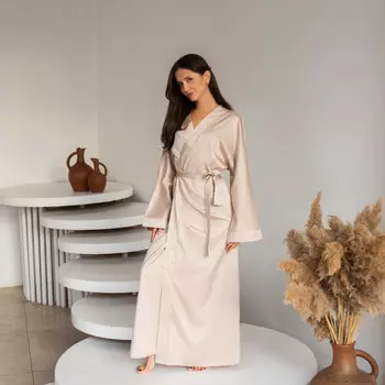 Кимоно Киа цвет: серо-бежевый (M-L)