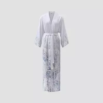 Кимоно Вилонна цвет: бело-синий (44)