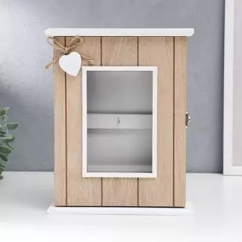 Ключница Белое сердечко (19х6х26 см)