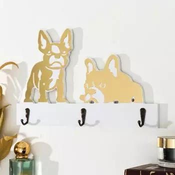 Ключница Бульдоги (4х28х18 см)