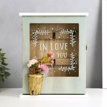 Ключница Цветы в горшке (6х20х26 см)