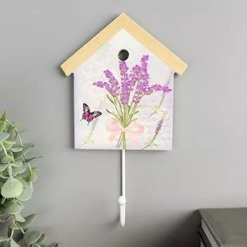 Ключница Домик с лавандой (5х14х23 см)
