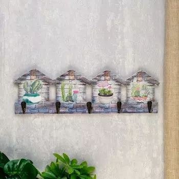 Ключница Кактусы (39х4х12 см)