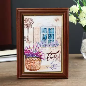 Ключница Окно с лавандой (15х21 см)