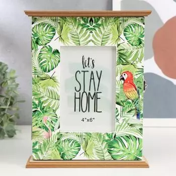 Ключница Пальмовые листья. Попугай (20х6х25 см)