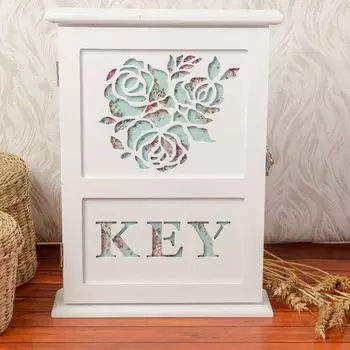 Ключница Розы. Прованс (6х22х30 см)