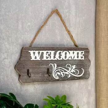 Ключница Вывеска - Добро пожаловать (30х12х4 см)