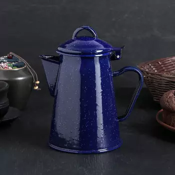 Кофейник Синий мрамор (800 мл)