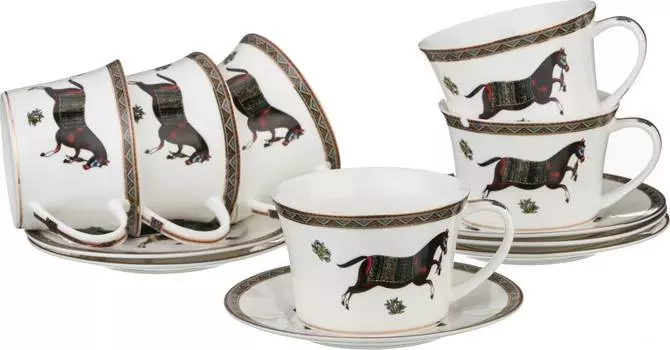 Кофейный набор Лошадь (12 предметов)