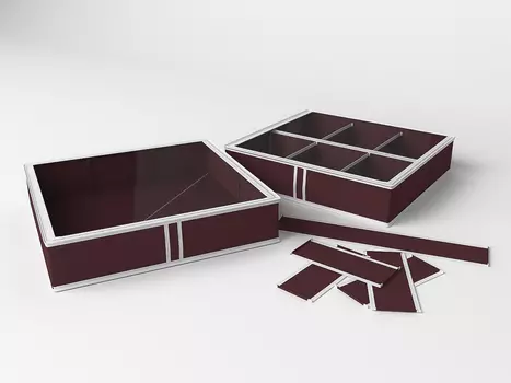 Кофр для обуви Классик цвет: бордовый (12х52х56 см)