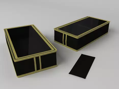 Кофр для обуви Классик цвет: черный (12х26х52 см)