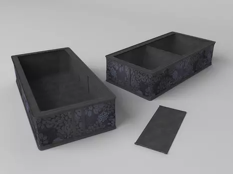 Кофр для обуви Серебро (12х26х52 см)