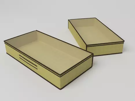 Кофр для одеял Классик Цвет: Бежевый (15х45х90 см)