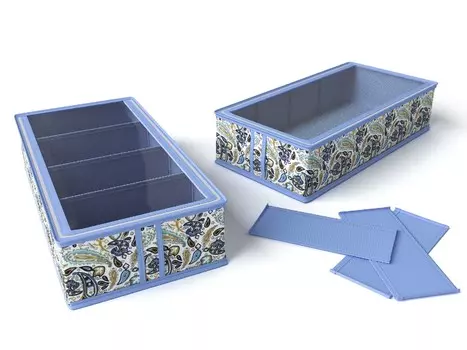 Кофр-органайзер для обуви на 4 ячейки Грация (12х26х52 см)