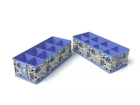 Кофр-органайзер на 8 ячеек Грация (10х15х35 см)