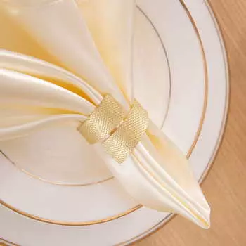 Кольца для салфеток Minimalist цвет: золотой (Набор)