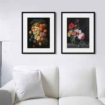 Коллекция A peony, an iris, a poppy anemones (42х52 см - 2 шт)