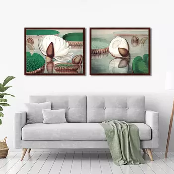 Коллекция Forms of a gigantic water lilys (79х100 см - 2 шт)