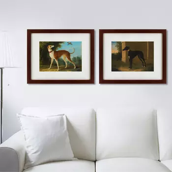 Коллекция Portrait of a Greyhound called Pompons (42х52 см - 2 шт)