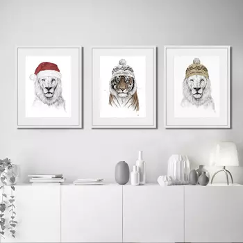 Коллекция Tiger &amp; Lions (42х52 см - 3 шт)