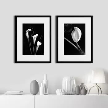 Коллекция Two colors of flowers (32х42 см - 2 шт)