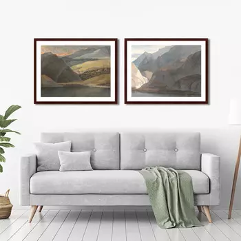 Коллекция View on Lake Maggiore at Evening (79х100 см - 2 шт)