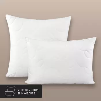 Комплект из 2 подушек Фальтерона, овечий пух в бамбуковом сатине (50х70 - 2 шт)