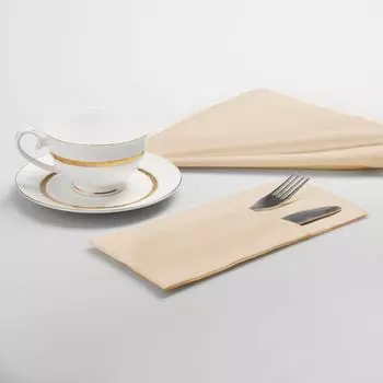 Комплект кувертов Донна цвет: бежевый (10х24 см - 4 шт)