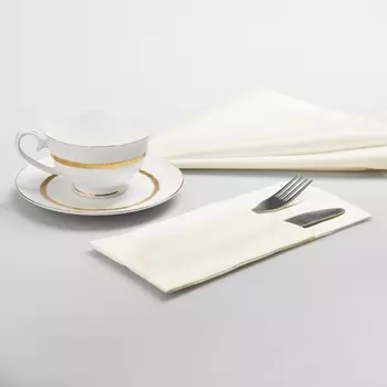 Комплект кувертов Донна цвет: сливочный (10х24 см - 4 шт)