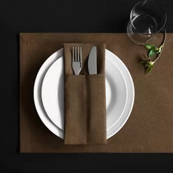 Комплект кувертов Ибица цвет: шоколадный (10х24 см - 4 шт)